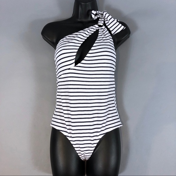 Modcloth Other - ModCloth High Dive one shoulder swimsuit